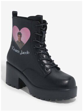 KOI x Twilight Team Jacob Black Combat Boots Size 7 NEW NIB